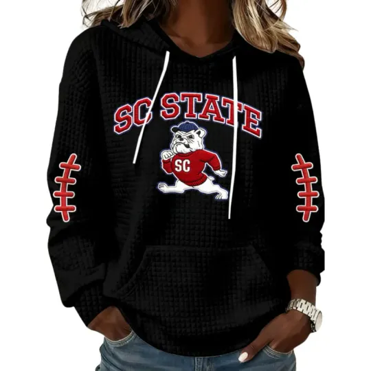 SC State Bulldogs Print Waffle Hoodie
