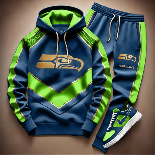 Discover Personalized football Seattle Seahawks Combo Hoodie Long Pants Gift For Fan
