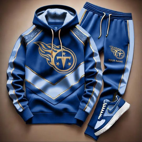Personalized football Tennessee Titans Combo Hoodie Long Pants Gift For Fan