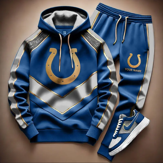 Personalized football Indianapolis Colts Combo Hoodie Long Pants Gift For Fan