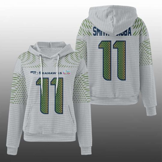 Seahawks Jaxon Smith-Njigba 11 SB LX Waffle Hoodie