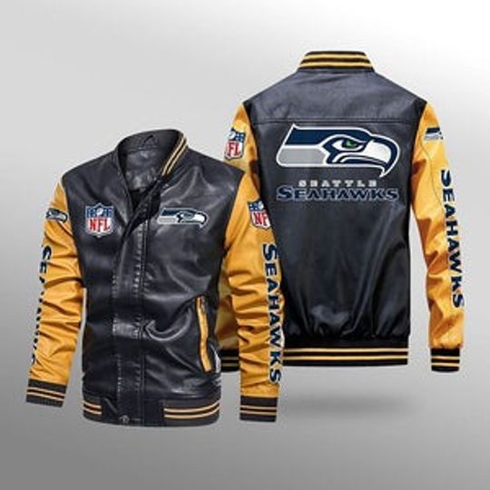 Seattle Seahawks Leather Jacket