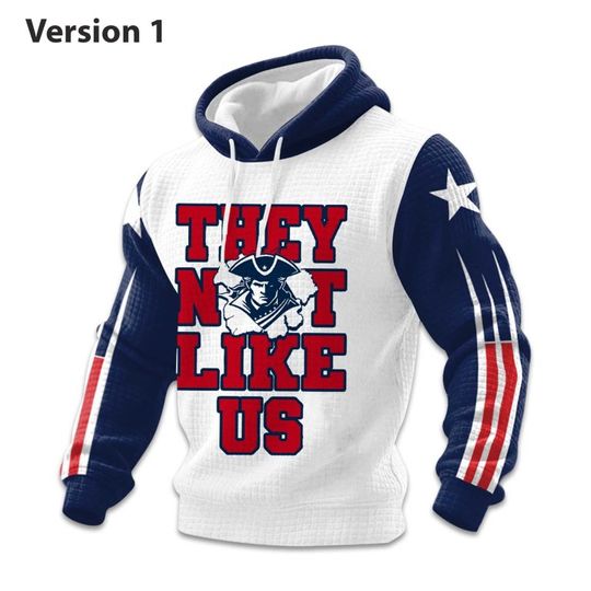 They Not Like Us Football Waffle Hoodie