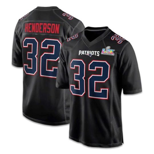 Discover TreVeyon Henderson Patriotss B.owl LX 2026 Jersey