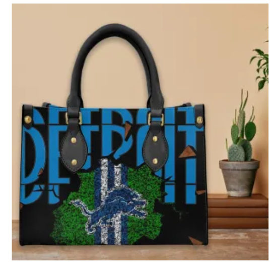 Detroit Lions Leather Bag