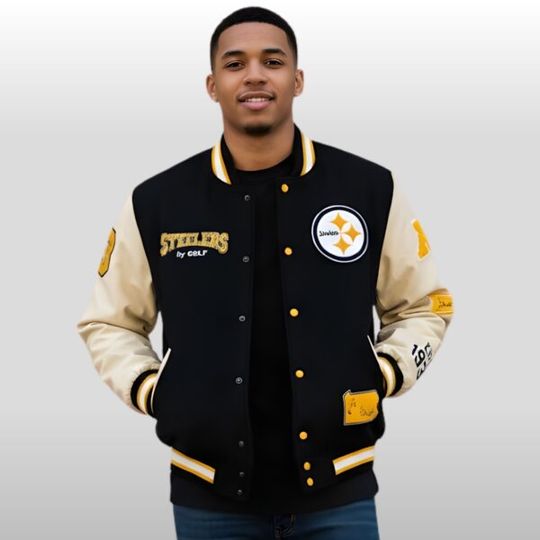 2025 Steelerss By Golf Varsity Jacket