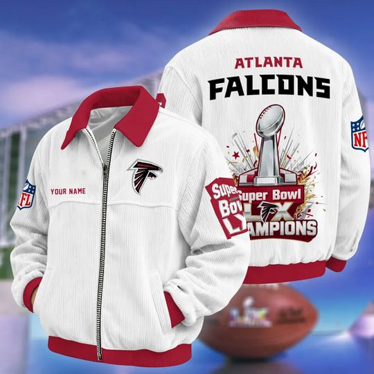 Atlanta Falcons Super Bowl LX Varsity Bomber Jacket, Football Lover Jacket