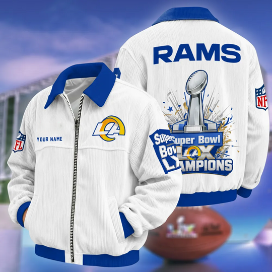 Los Angeles Rams Super Bowl LX Varsity Bomber Jacket, Football Lover Jacket