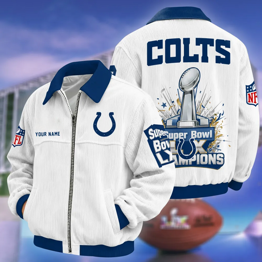Indianapolis Colts Super Bowl LX Varsity Bomber Jacket, Football Lover Jacket
