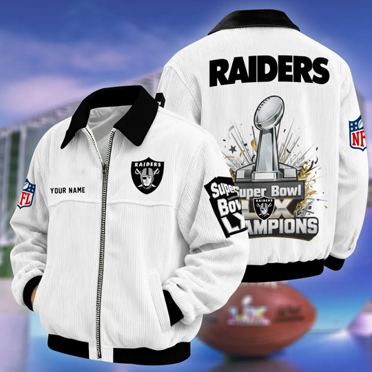 Las Vegas Raiders Super Bowl LX Varsity Bomber Jacket, Football Lover Jacket