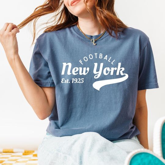 Discover New York Football Varsity Shirt, Giant Game day and Tailgate Shirt, NY Giant Gift for Him or Her