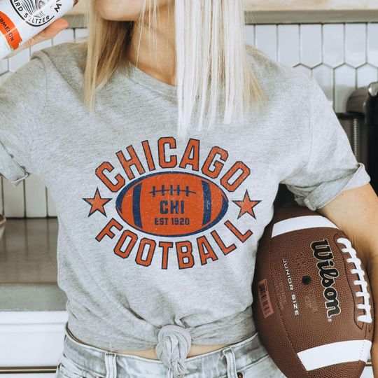 Discover Old School Chicago Football Fans Crewneck, Game Day Chi Fans Gear, Bear Fans Gifts, Sunday Football Bear Gift, Chicago Football Shirt