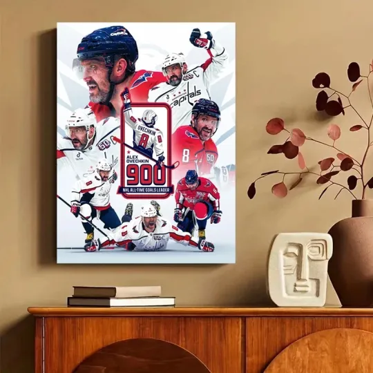Discover Alex Ovechkin is the First Player Ever to Score 900 Goals Poster