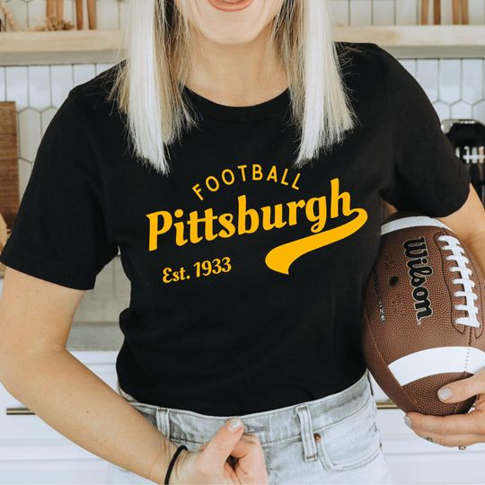 Discover Pittsburgh Football Game Day Shirt, Steeler Football shirt, Womens Steeler Gift, Tailgate shirt, Unisex Pittsburgh Fan Shirt