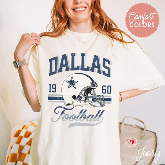 Discover Vintage Dallas Football Shirt, Dallas Cowboy Football Fan Gift, Game Day Cowboy Shirt