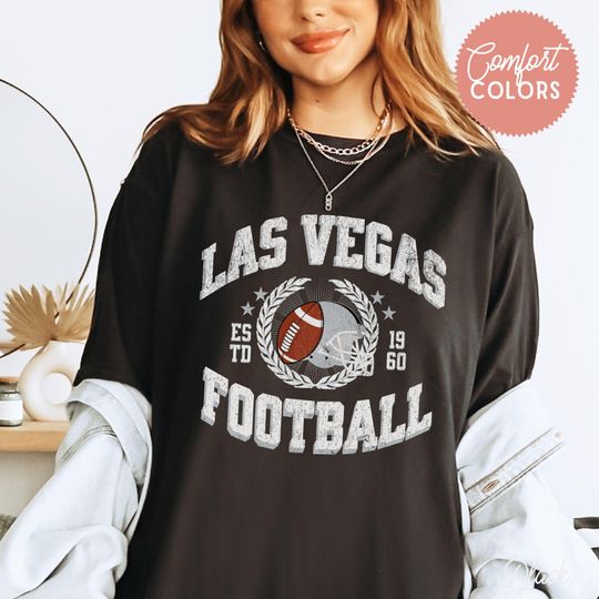 Discover Vintage Raider Fanatics Shirt, Las Vegas Football T-Shirt, Raider Fandom Tee for Tailgate, Raider Game Day Football Gift