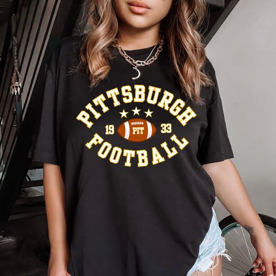Discover Steel City Football Game Day Shirt, Pittsburgh Football Shirt, Tailgate Outfit, Football Fan Gift, Sunday Football Apparel, PIT Gift