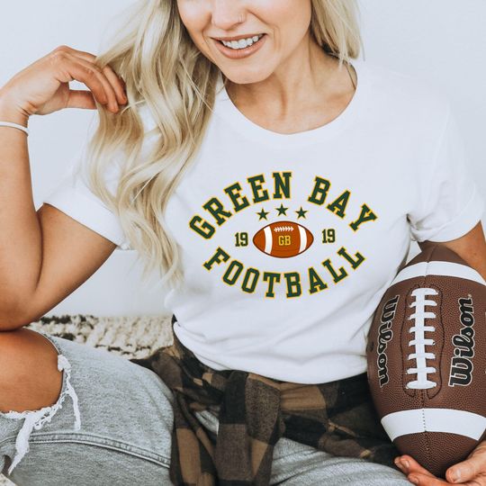 Discover Retro Green Bay Football Shirt, Varsity Packer Football Pullover Crewneck, Green Bay Game Day Shirt, Packer Tailgate Fan Gift