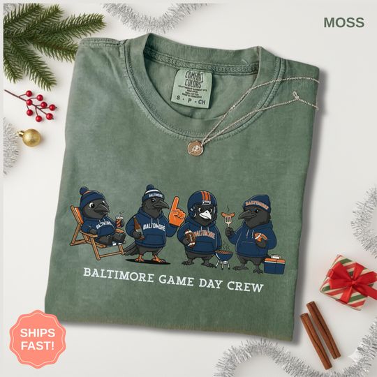 Discover Cute Baltimore Football Shirt, Game Day 4 Birds T-Shirt, Football Fan Sports Gift, Tee For Men, Women