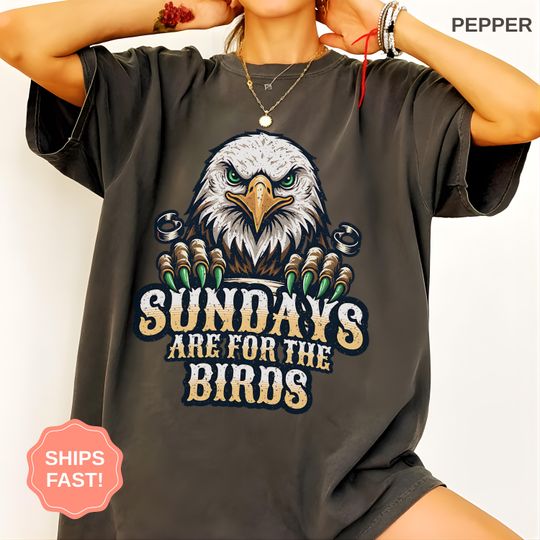Discover Philadelphia Football Shirt, Sundays Are For The Birds, Football Sports Fan Gift, Tee For Men Women, Philly Fan Gift