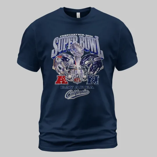 2026 Patriots vs Seahawks Super Bowl Shirt, New England Seattle T-Shirt