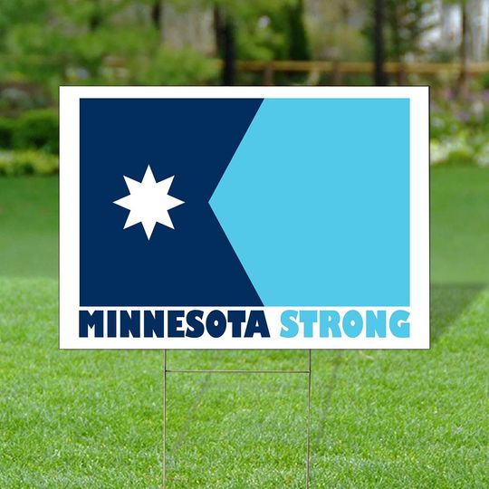 Discover Minnesota Strong Yard Sign, Minnesota Pride Abolish ICE Outdoor Decor, Made In USA
