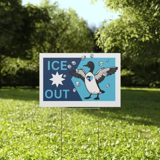 Discover ICE Out Stand With Minnesota Abolish ICE Keep The Immigrants Yard Sign