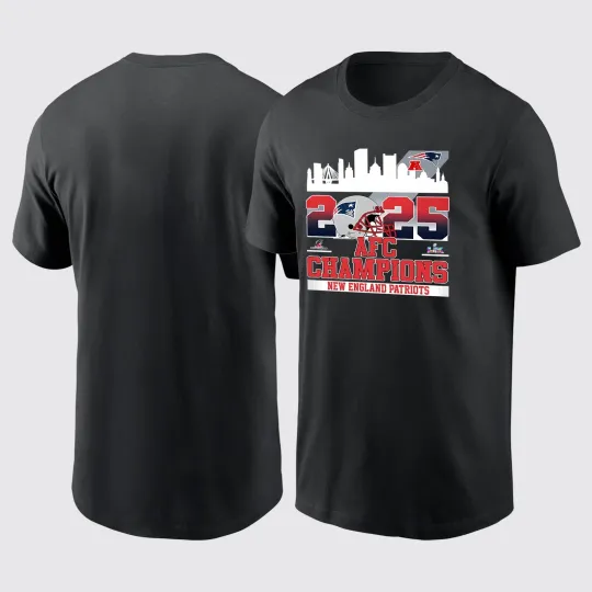 Discover 2025 AFC Champions New England Patriots TShirt - Size S to 5XL