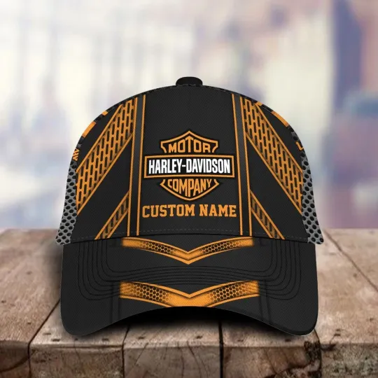 Discover Personalized Harley Motor Davidsonn Racing Classic Cap Gift For Husband Dad