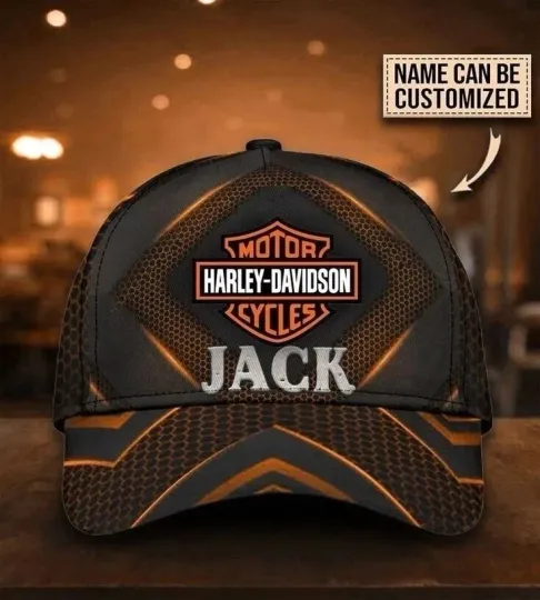 Discover Personalized Harley Motor Davidsonn Racing Classic Cap Gift For Husband Dad