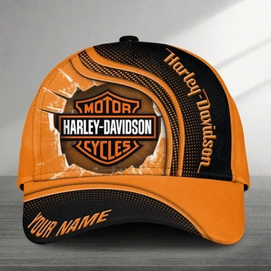 Discover Personalized Harley Motor Davidsonn Racing Classic Cap Gift For Husband Dad