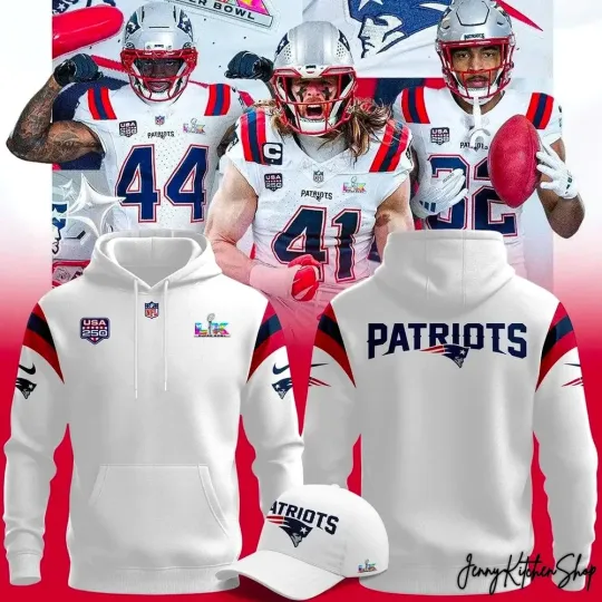 Discover New England City Patriot Super B0wl 2026 3D Hoodie