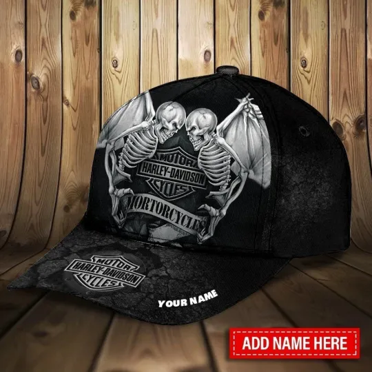 Discover Personalized Harley Motor Davidsonn Racing Classic Cap Gift For Husband Dad
