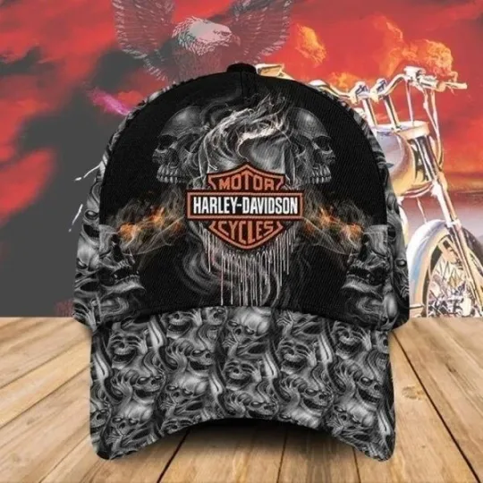 Discover Harley Motor Davidsonn Racing Classic Cap Gift For Husband Dad