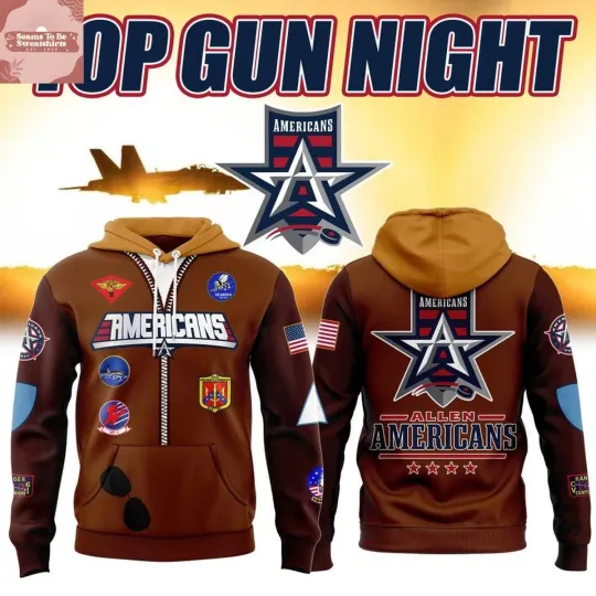 Discover Allen American x Top Gun Night 2026 3D Hoodie