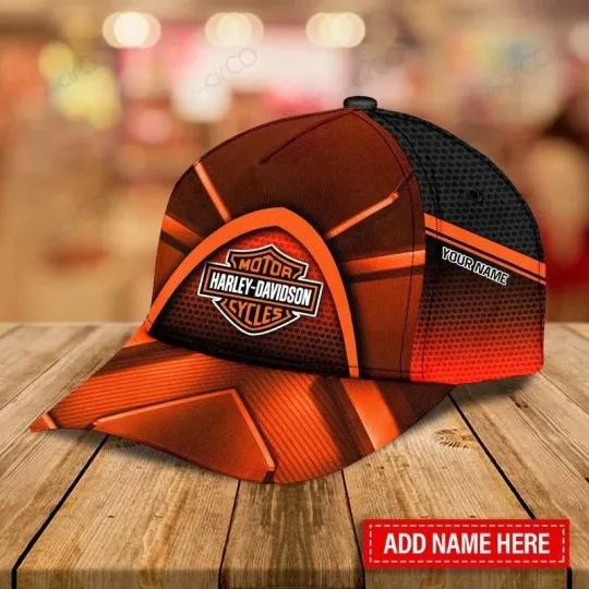 Discover Personalized Harley Motor Davidsonn Racing Classic Cap Gift For Husband Dad