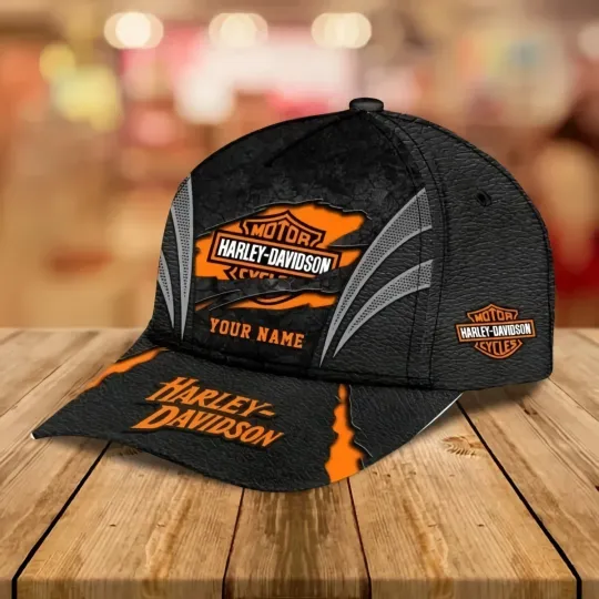 Discover Personalized Harley Motor Davidsonn Racing Classic Cap Gift For Husband Dad