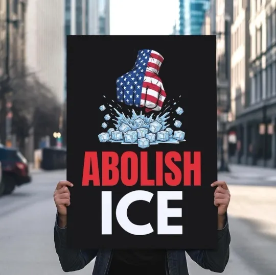 Discover Anti ICE Protest Sign - Abolish ICE Rally Poster