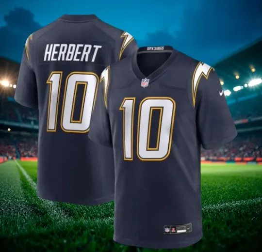 Discover Justin Herbert #10 Chargers Navy Jersey
