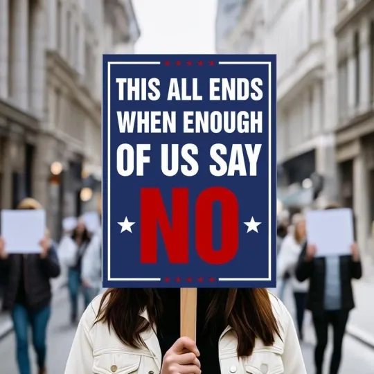 Discover This All Ends When Enough Of Us Say No Poster, Anti Ice Sign