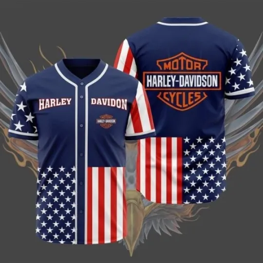 Discover Harrley Racing Davidso'n 3D Jersey, Unisex Adults S-5XL