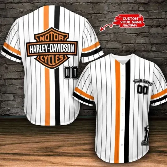 Discover Personalized Harrley Racing Davidso'n 3D Jersey, Unisex Adults S-5XL