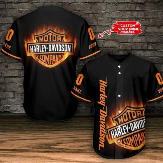 Discover Personalized Harrley Racing Davidso'n 3D Jersey, Unisex Adults S-5XL