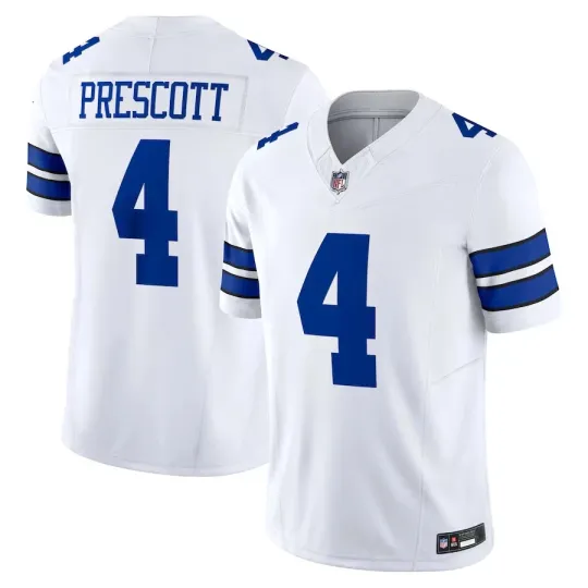 Discover NWT Men's Cowboys #4 Dak Prescott White Limited Stitched Player Jersey S-3XL
