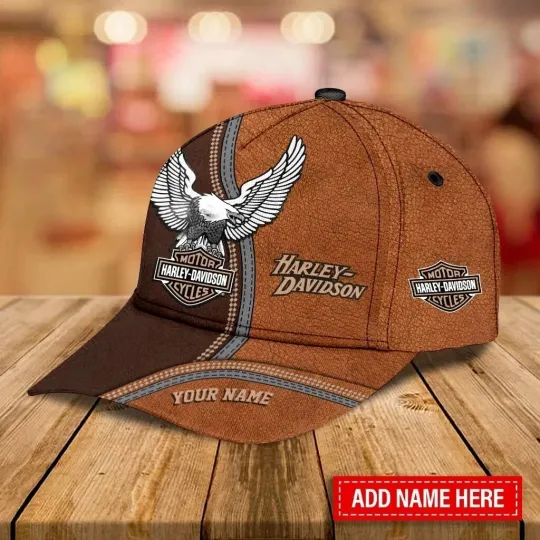 Discover Personalized Harley Motor Davidsonn Racing Classic Cap Gift For Husband Dad