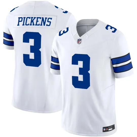 Discover NWT Men's Cowboys #3 George Pickens White Limited Stitched Player Jersey S-3XL
