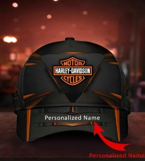 Discover Personalized Harley Motor Davidsonn Racing Classic Cap Gift For Husband Dad