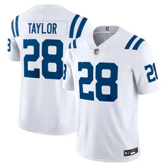 NWT Men's Colts #28 Jonathan Taylor White Limited Player Jersey
