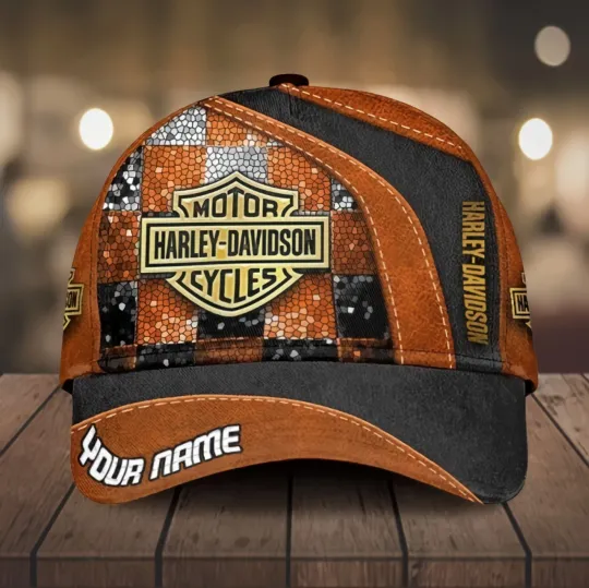 Discover Personalized Harley Motor Davidsonn Racing Classic Cap Gift For Husband Dad