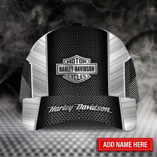 Discover Personalized Harley Motor Davidsonn Racing Classic Cap Gift For Husband Dad